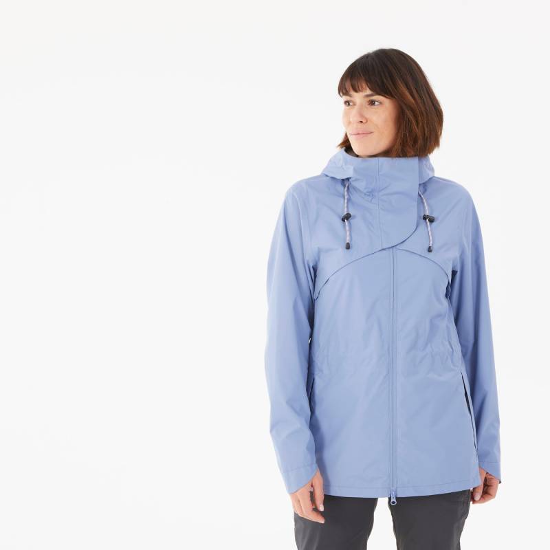 Jacke - Nh500 Wtp Damen Blau Bedruckt XS von QUECHUA