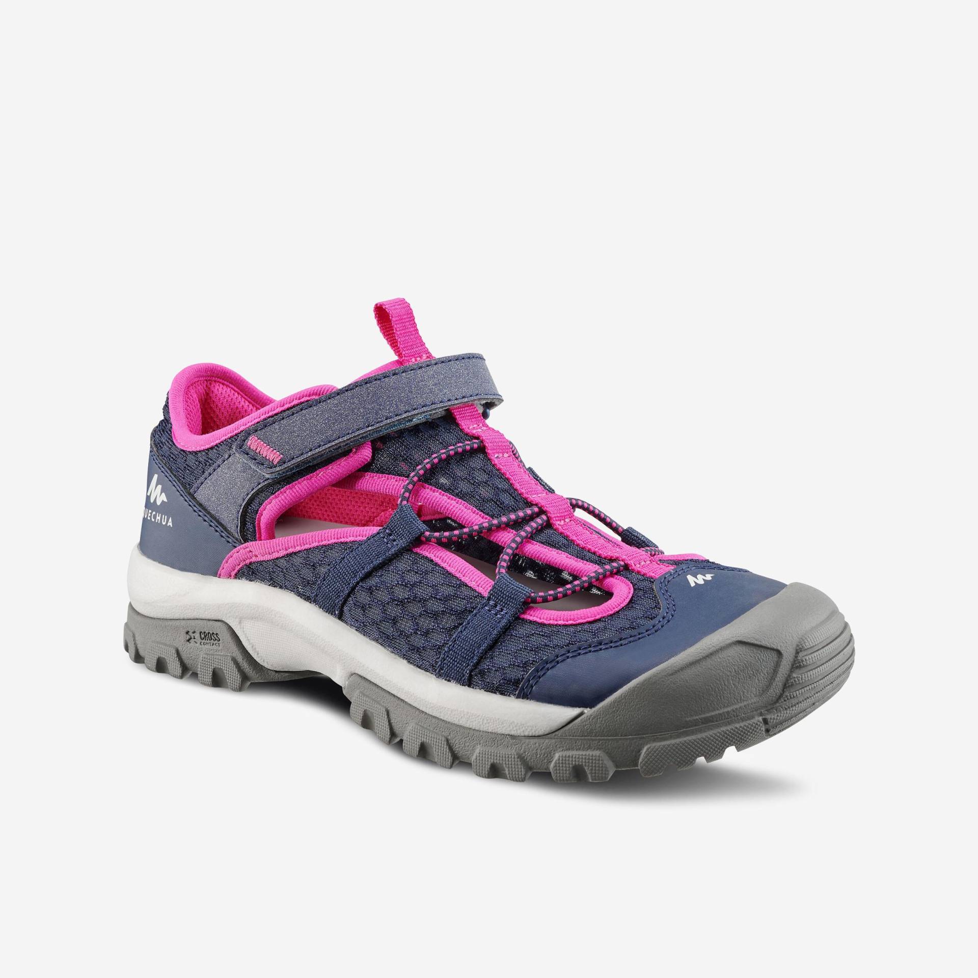 Wandersandalen Mh150 Tw Kinder Mädchen Gr.28–39 Unisex Rosa 32/33 von QUECHUA