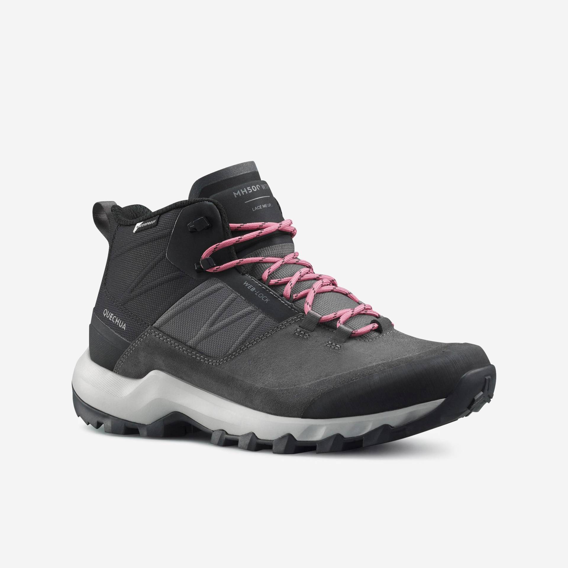 Schuhe - Mh500 Damen Taubengrau 38 von QUECHUA