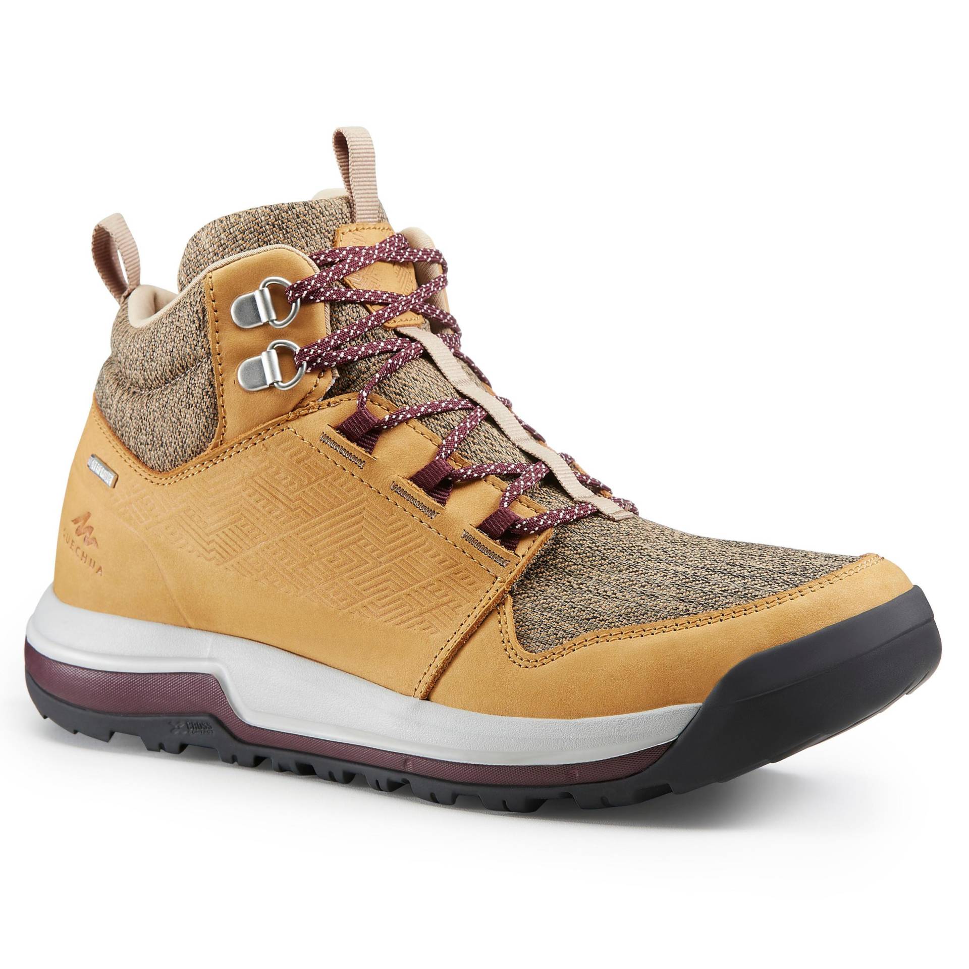 QUECHUA - Schuhe NH500 Mid WP, für Damen, Beige, Größe 35 von QUECHUA