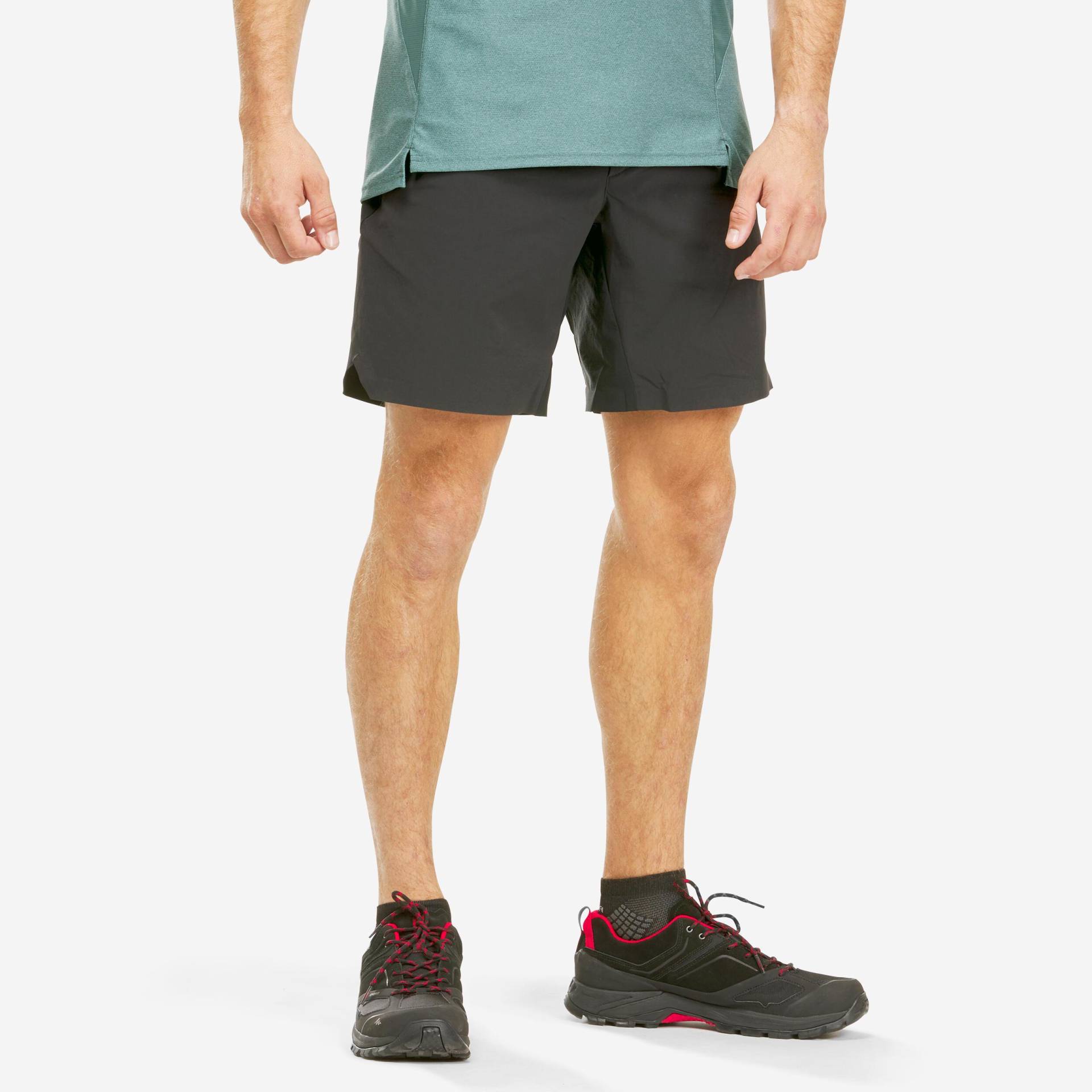 QUECHUA - Shorts MH500 COURT, für Herren, Charcoal Black, Größe 48 von QUECHUA