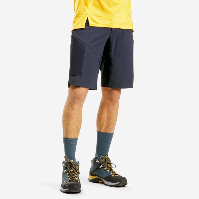 Shorts - Mh500 Herren Blau Bedruckt 42 von QUECHUA