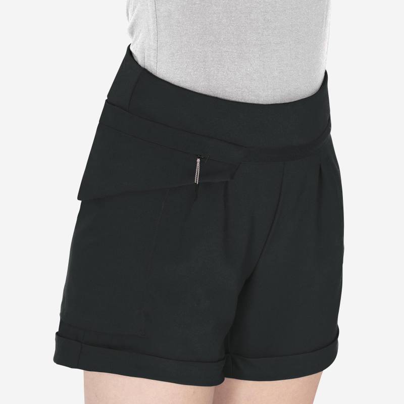 Shorts - Nh500 Reg Damen Schwarz Leicht 46 von QUECHUA