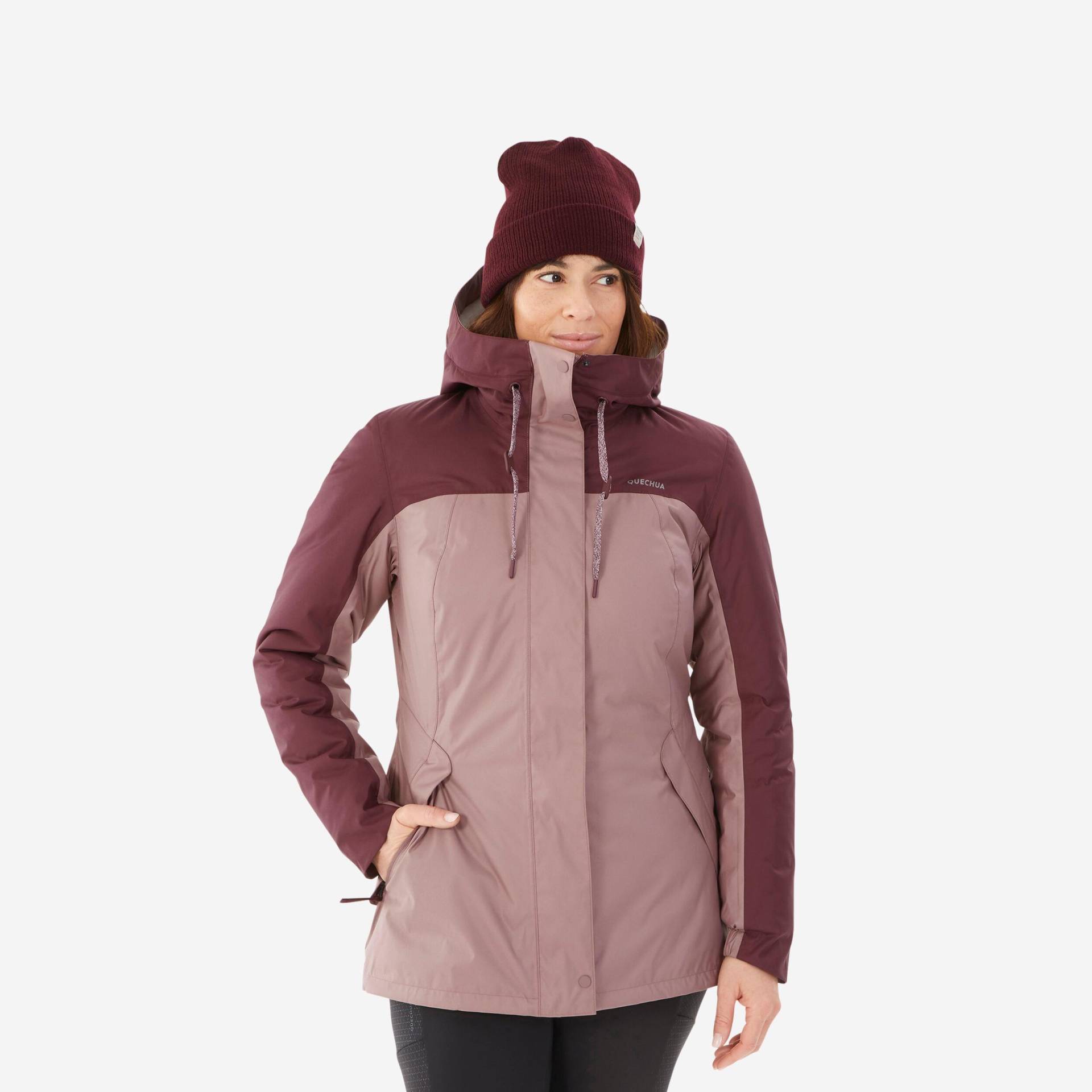 Winterjacke Bis -10°c Wasserdicht Winterwandern - Sh500 Damen Multicolor L von QUECHUA