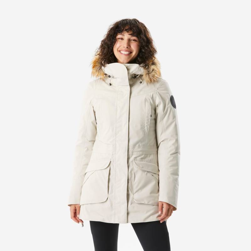 Winterjacke Parka Bis -20°c Wasserdicht Winterwandern - Sh900 Damen Beige Medium 52/2XL von QUECHUA