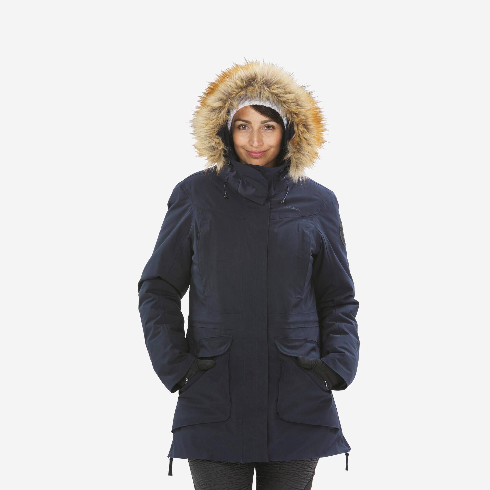 Winterjacke Parka Bis -20°c Wasserdicht Winterwandern - Sh900 Damen Nachtblau S von QUECHUA