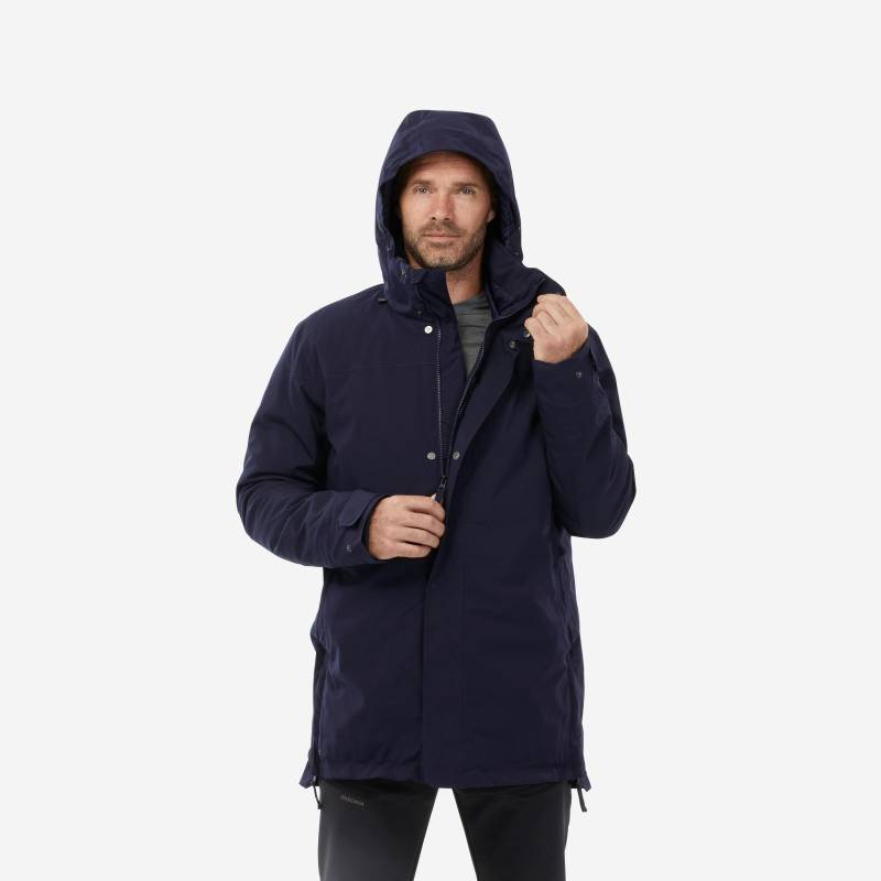 Parka - Sh500 Herren Blau Bedruckt 3XL von QUECHUA