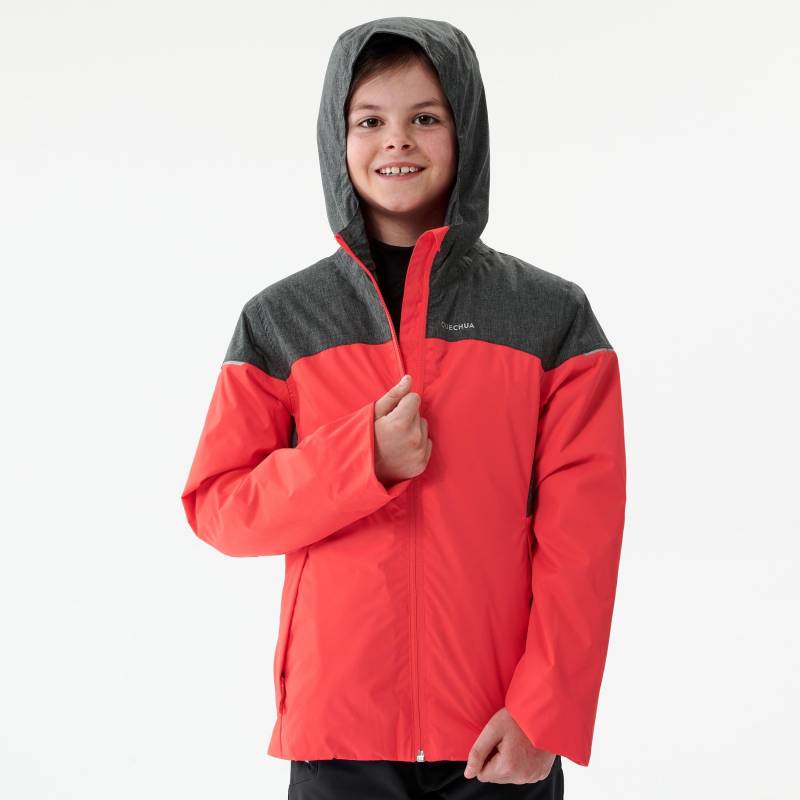 Winterjacke Kinder Bis -3°c Wasserdicht Winterwandern - Sh100 X-warm Unisex Dunkelrosa 149-159CM von QUECHUA