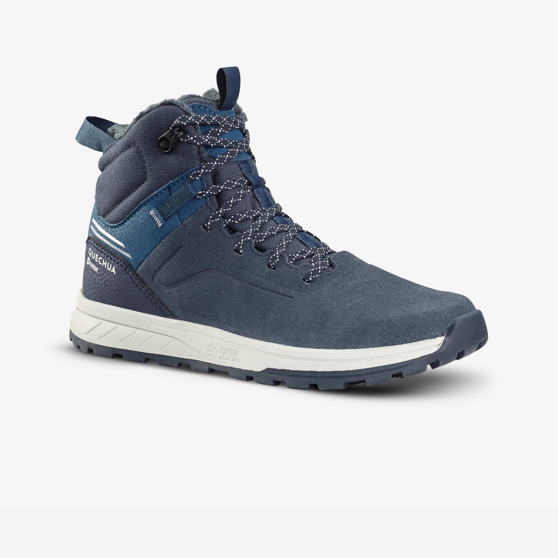 Schuhe - Sh500 Mid Lace Unisex Blau Bedruckt 35 von QUECHUA