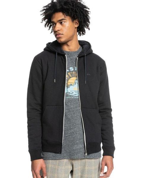 Essentials - Kapuzenpullover Sherpa Herren Schwarz L von QUIKSILVER