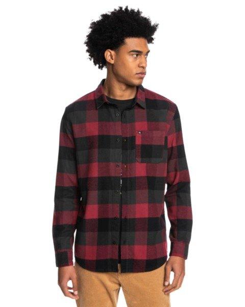 Motherfly Black/red - Hemd Herren Unisex Dunkelrot L von QUIKSILVER