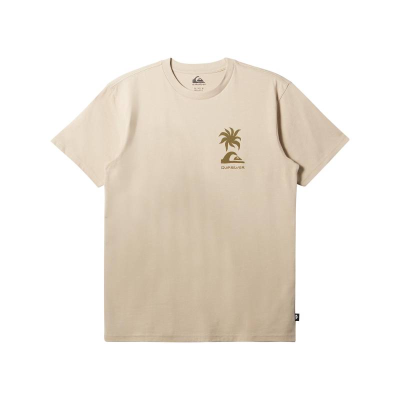 T-shirt Herren Beige S von QUIKSILVER