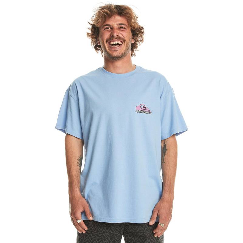 T-shirt Herren Hellblau M von QUIKSILVER