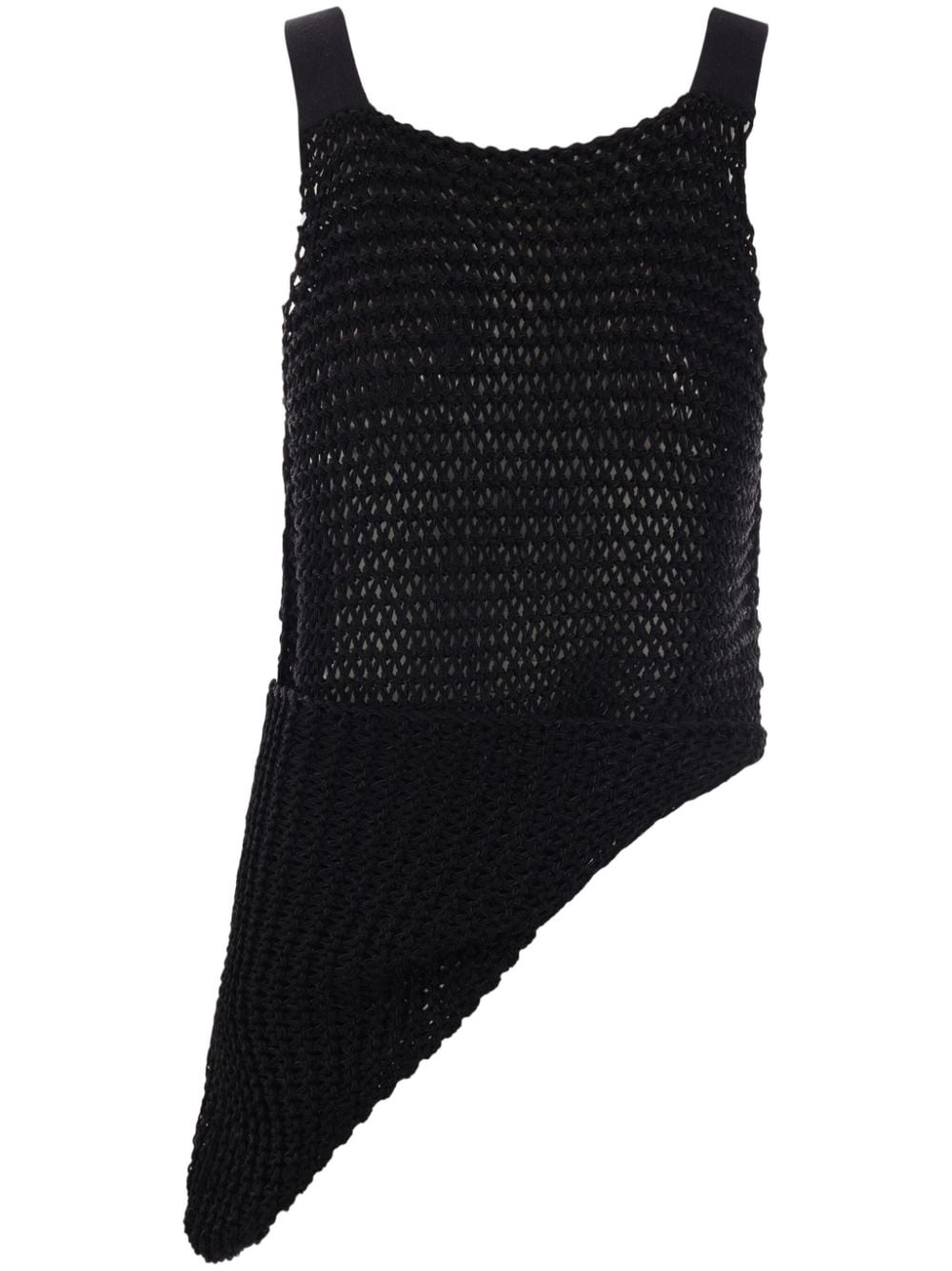 QUIRA asymmetric knitted vest - Black von QUIRA