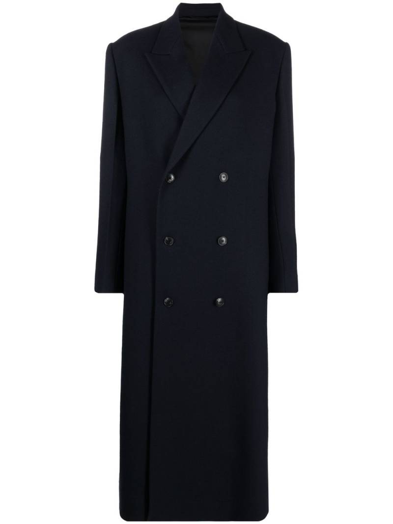 QUIRA double-breasted wool coat - Blue von QUIRA