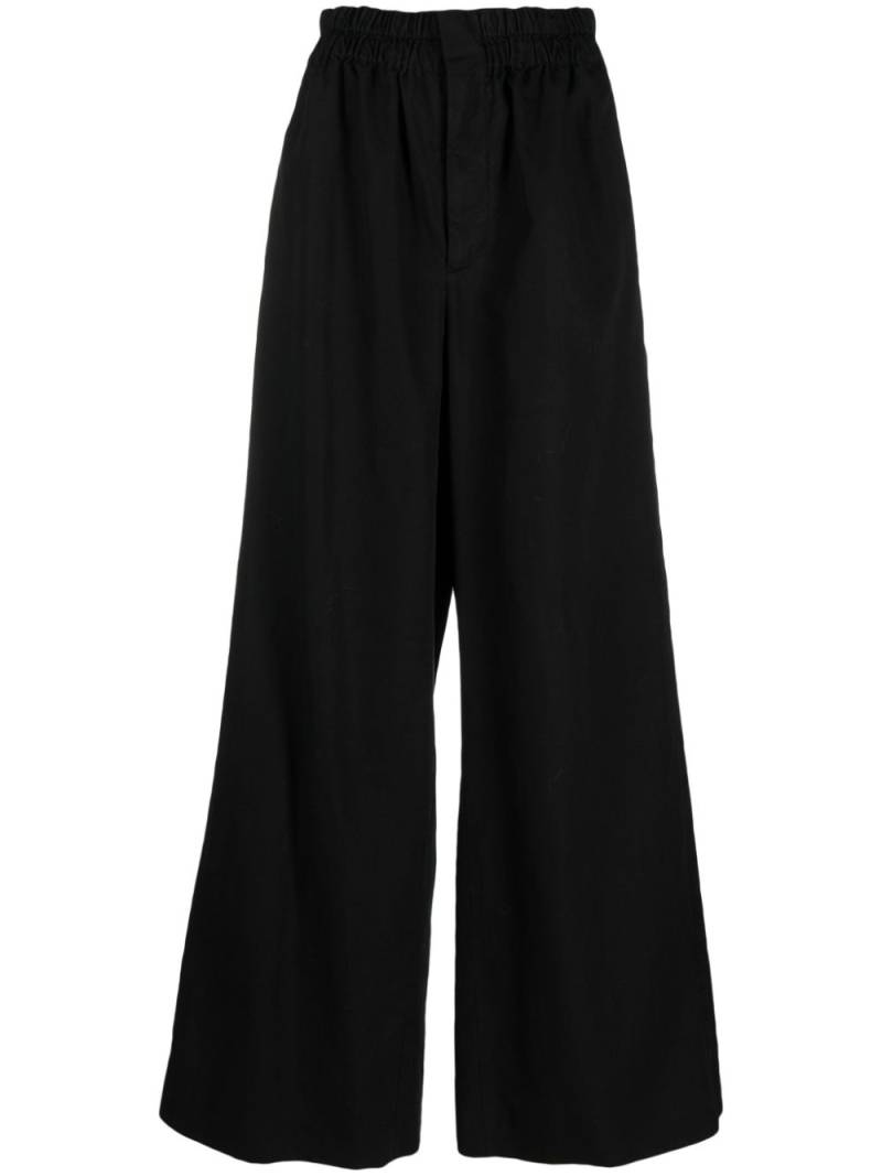 QUIRA high-waist flared trousers - Black von QUIRA