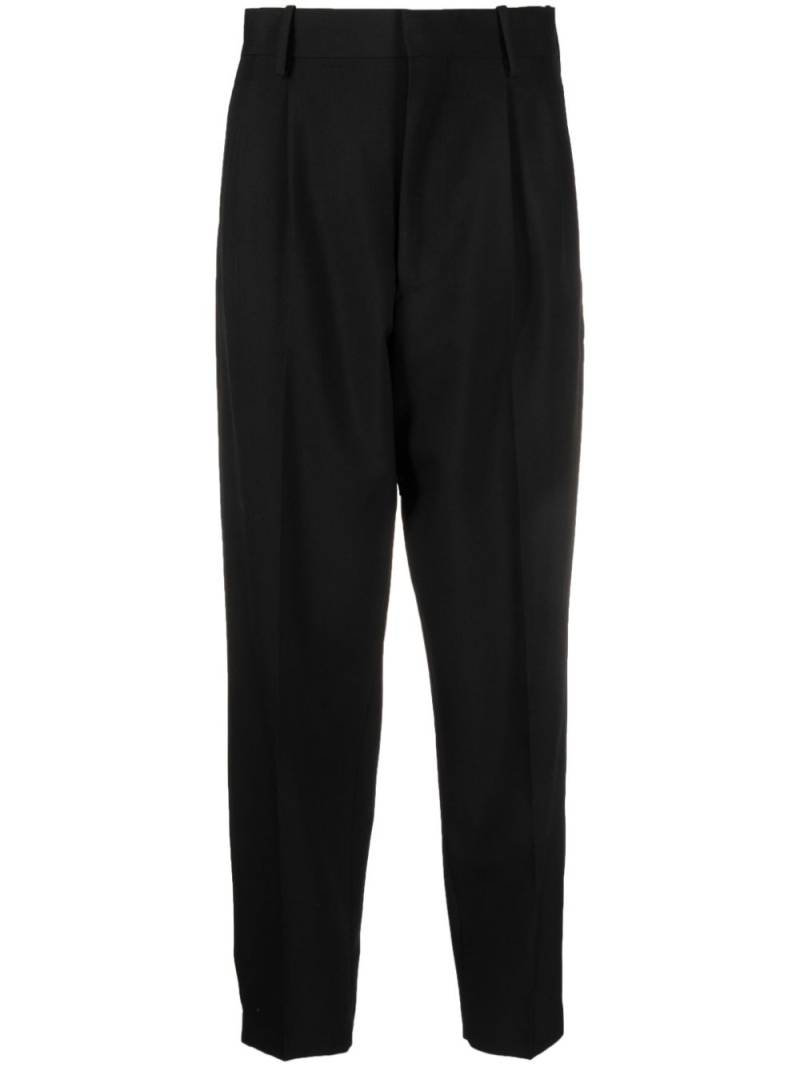 QUIRA pressed-crease high-waist trousers - Black von QUIRA