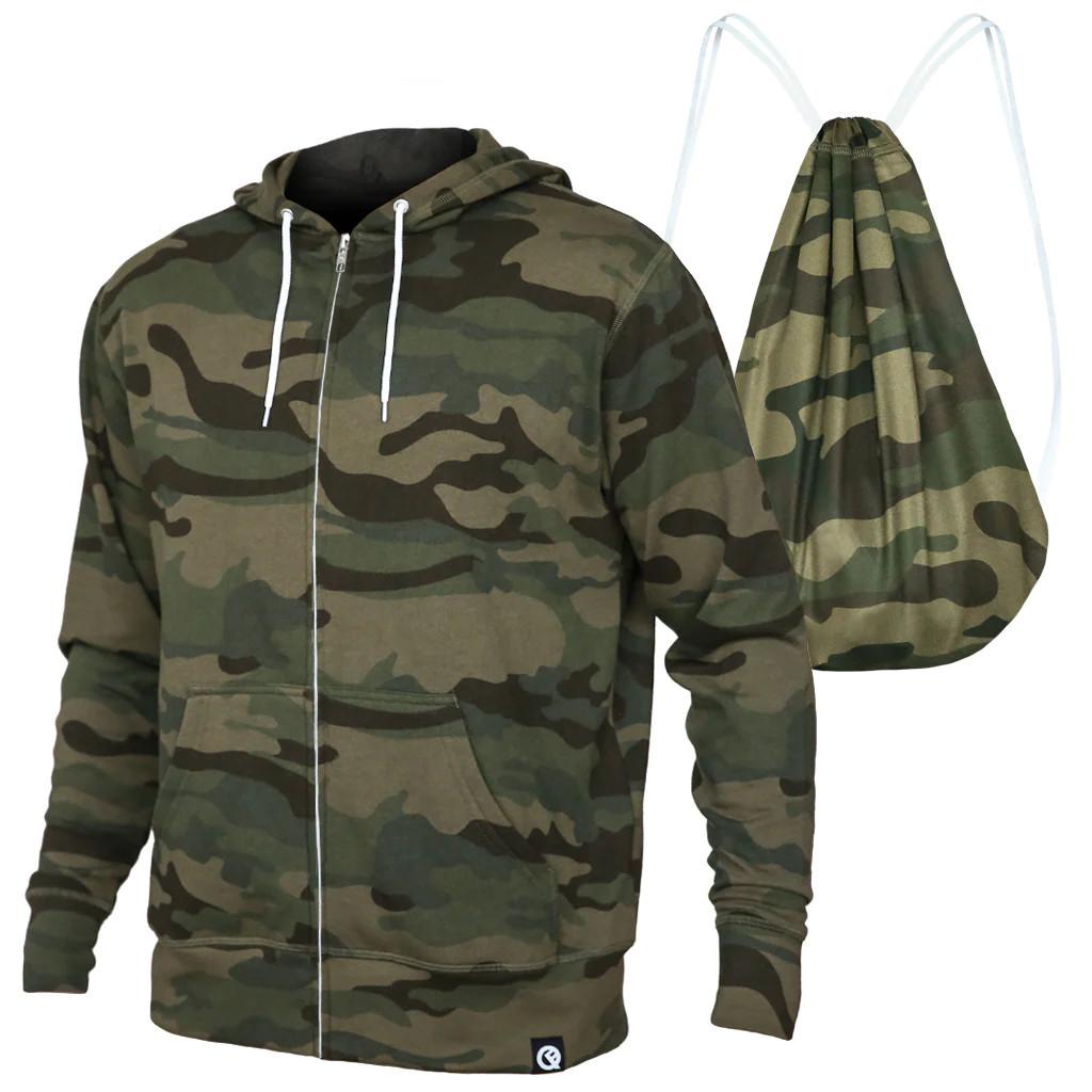 Hero Hoodie Lite Damen Militärgrün L von Quikflip