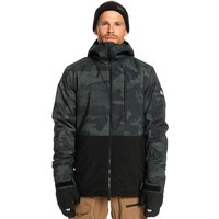 QUIKSILVER Herren Snowboardjacke Mission Printed Block JK. grau | M von Quiksilver