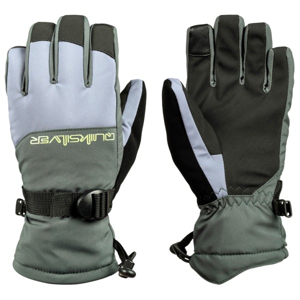 Quiksilver - Kid's Mission Gloves - Handschuhe Gr L grau von Quiksilver