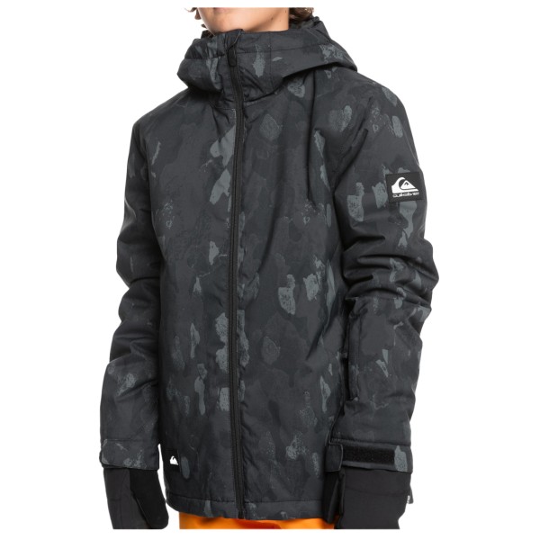 Quiksilver - Kid's Mission Printed - Skijacke Gr 10 - S;8 - XS grau;grau/schwarz von Quiksilver