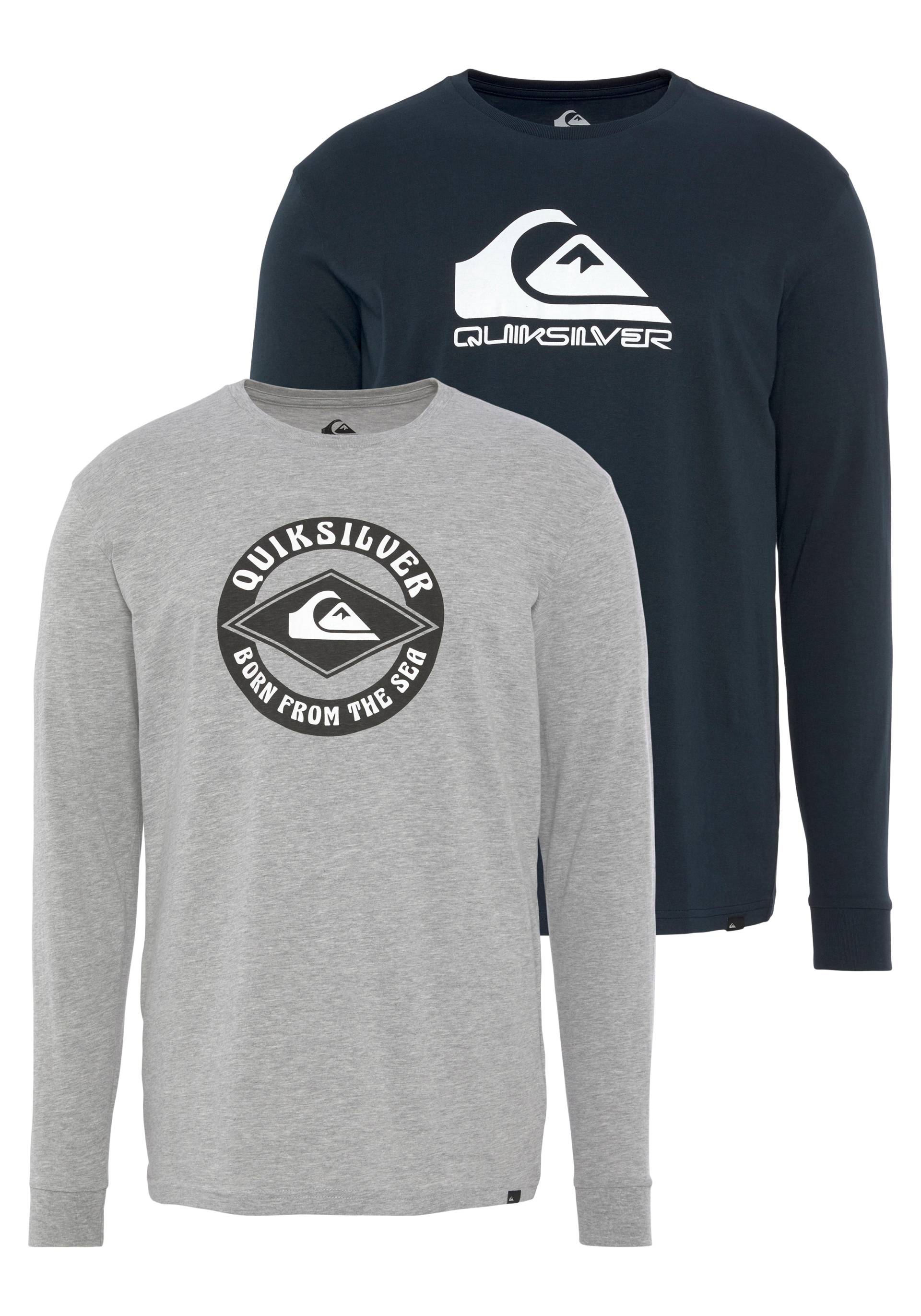 Quiksilver Langarmshirt »Herren Doppelpack mit Logodruck« von Quiksilver