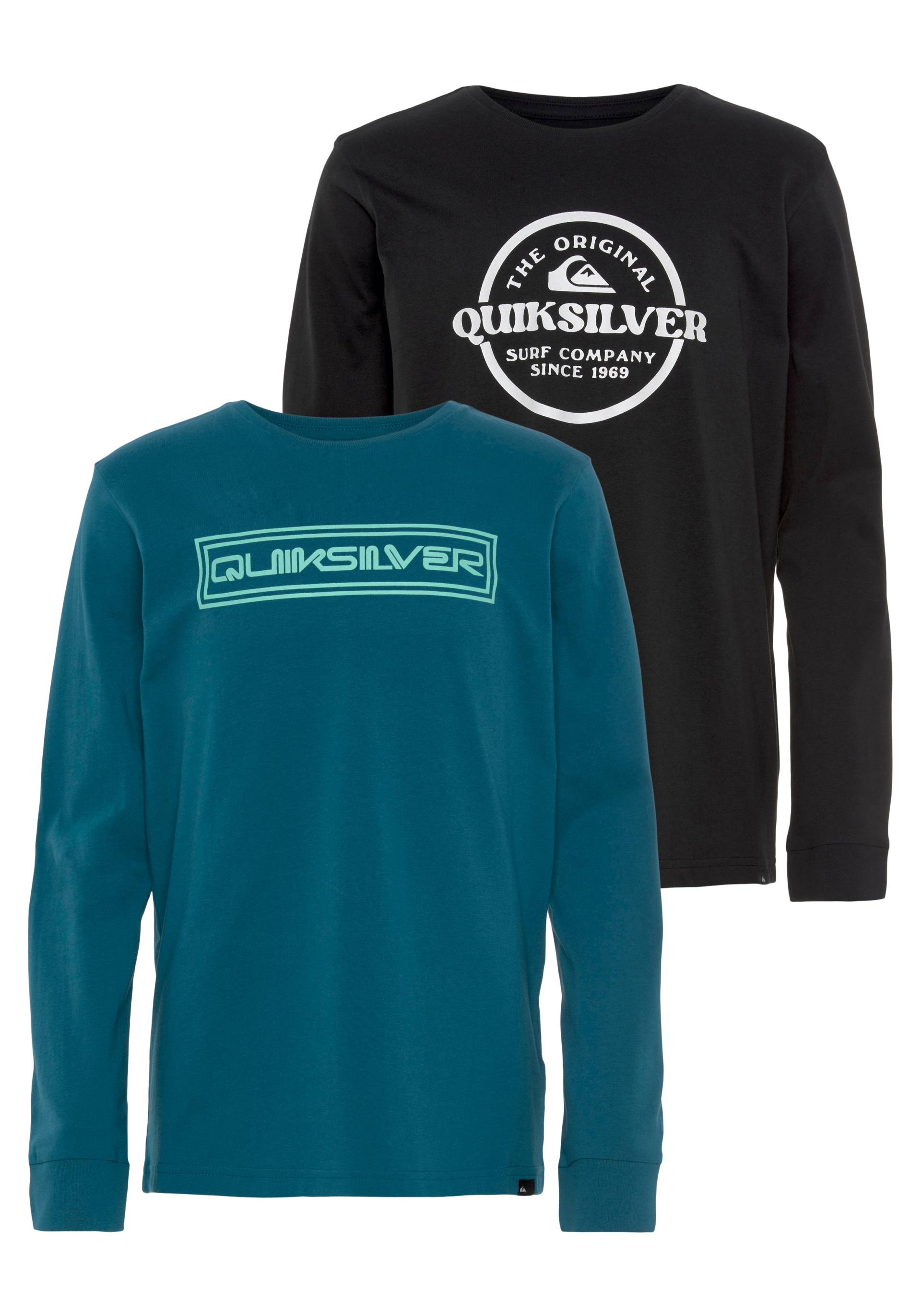 Quiksilver Langarmshirt »Jungen Doppelpack mit Logodruck« von Quiksilver