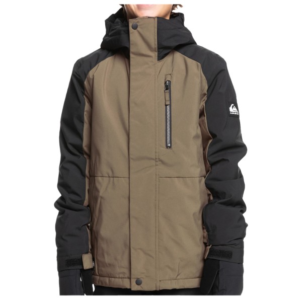 Quiksilver - Mission Block Youth Jacket - Skijacke Gr 10 - S;12 - M;14 - L;16 - XL;8 - XS beige;grau;weiß von Quiksilver