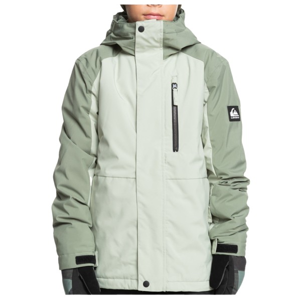 Quiksilver - Mission Block Youth Jacket - Skijacke Gr 10 - S weiß von Quiksilver