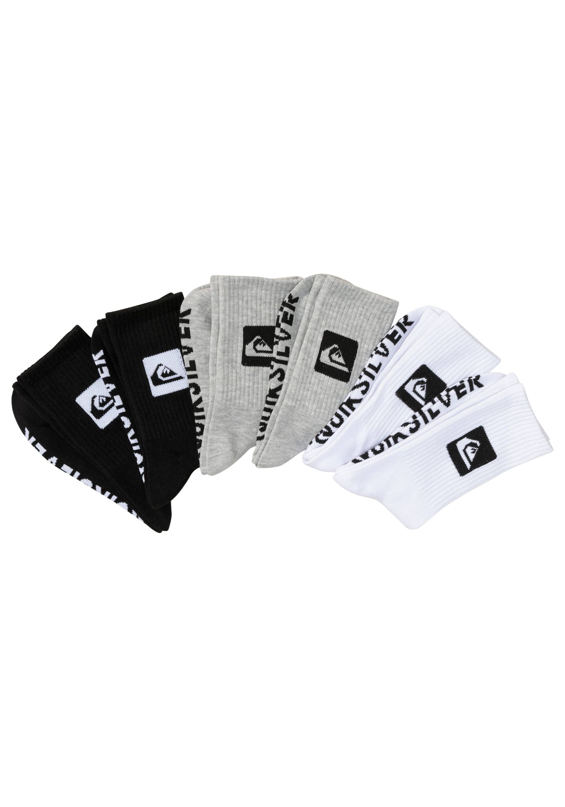 Quiksilver Sportsocken »6 PK SOLID CREW PACK«, (Packung, 6 Paar), Gr. 40 bis 45 von Quiksilver