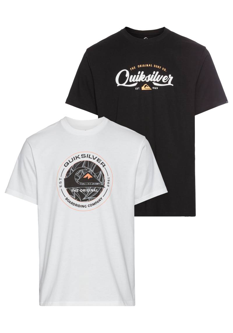 Quiksilver T-Shirt »FLYING DISC UNDERTO SHORT SLEEVE PACK YM«, (2 tlg.), Doppelpack T-Shirt mit Print von Quiksilver