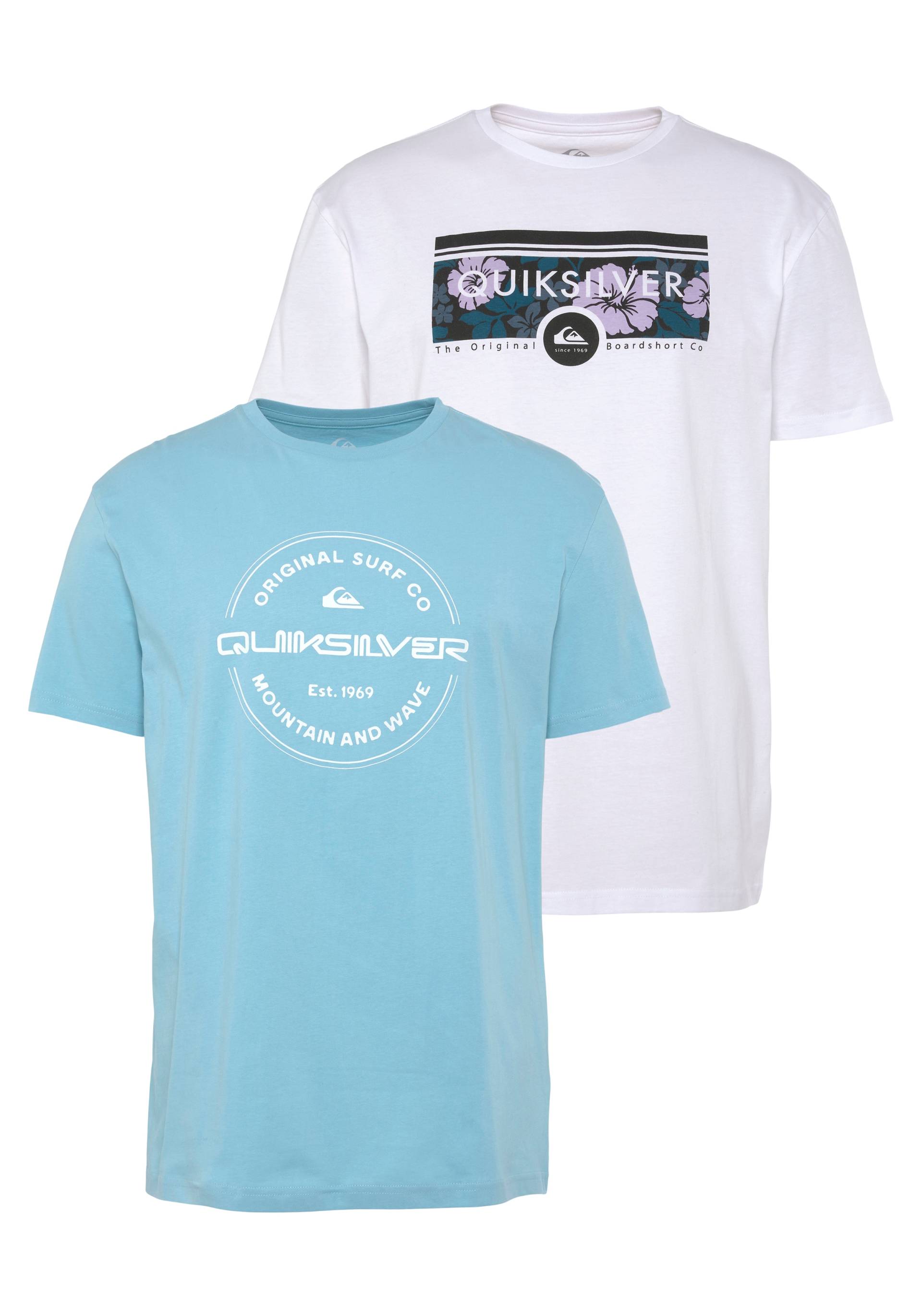 Quiksilver T-Shirt »Herren Doppelpack mit Logodruck« von Quiksilver