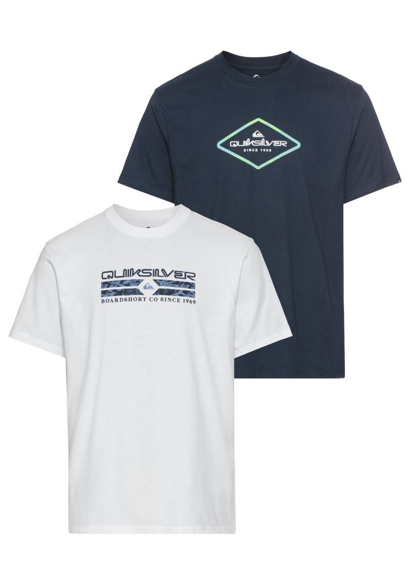 Quiksilver T-Shirt »NATUREMAD INSID QUA SHORT SLEEVE PACK YM«, (2 tlg.), Doppelpack T-Shirt mit Print, 2 Stück von Quiksilver