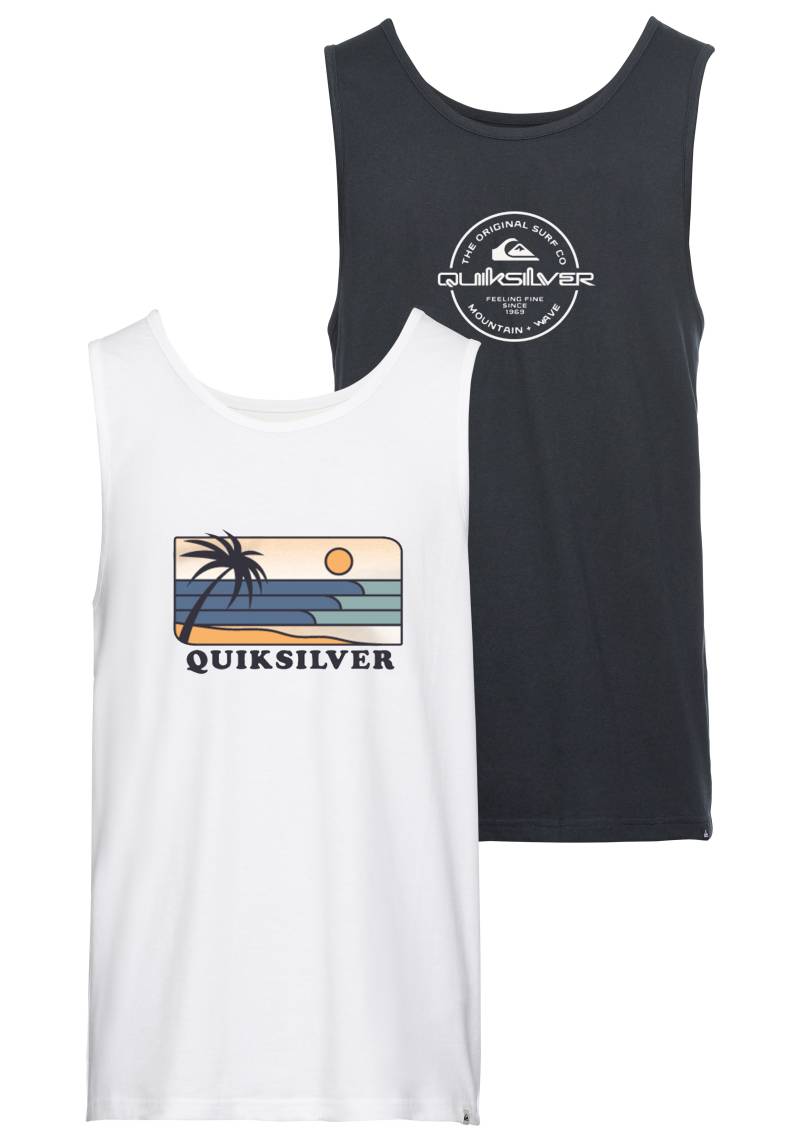Quiksilver Tanktop »LINEUP CIRCL LOGO TANK PACK YM«, (Packung, 2 tlg.) von Quiksilver