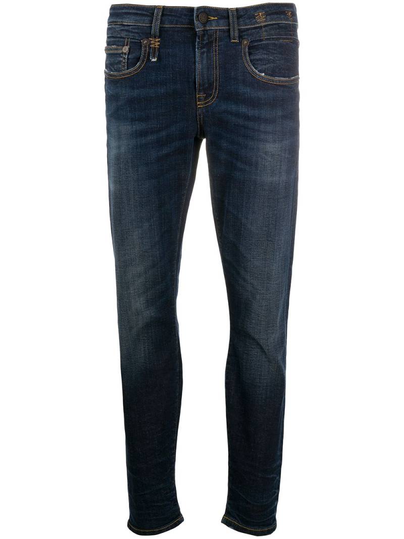 R13 Boy mid-rise skinny jeans - Blue von R13