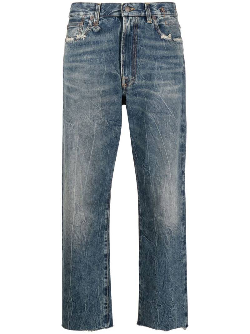 R13 Boyfriend straight-leg jeans - Blue von R13