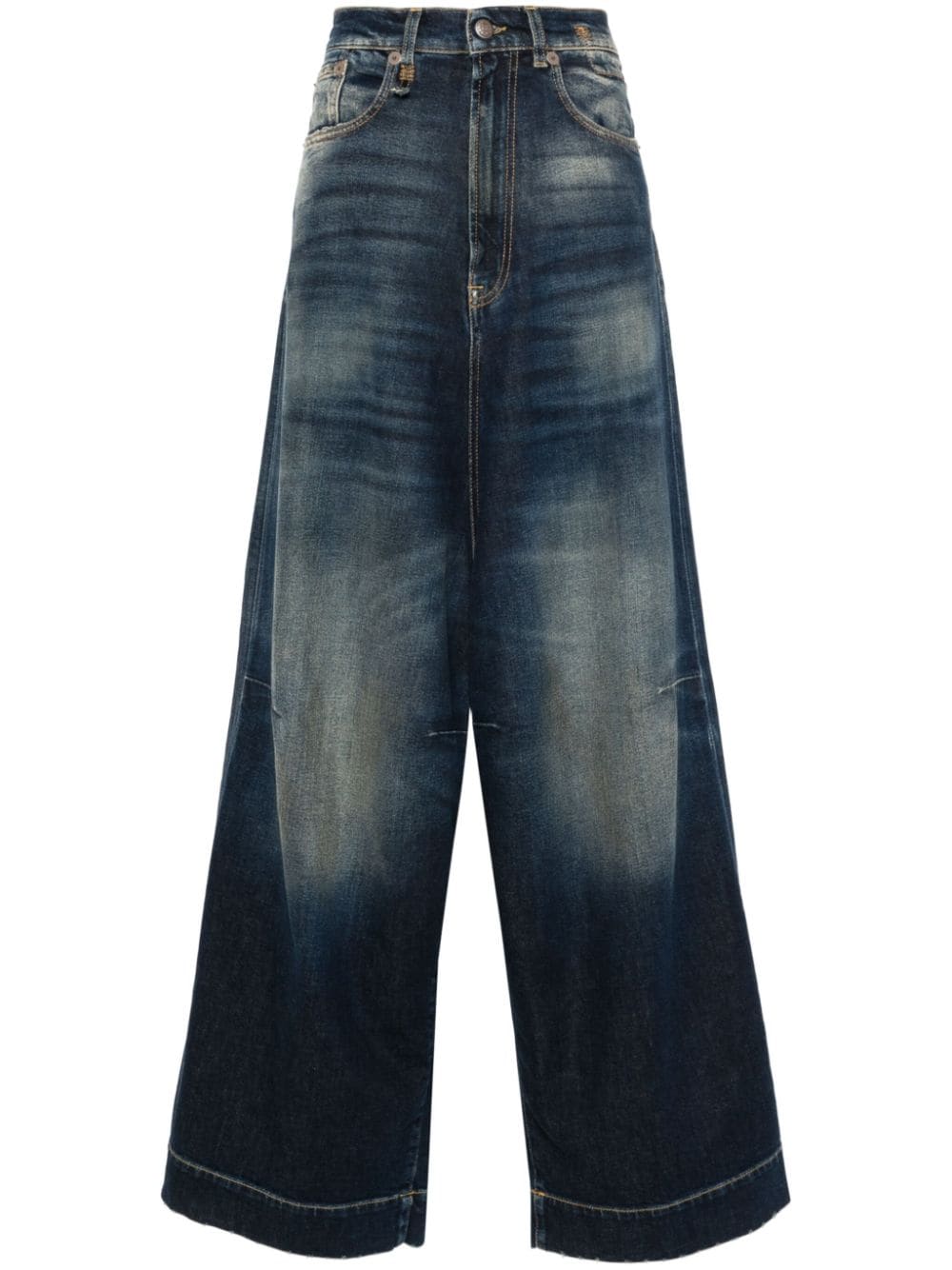 R13 Jesse low-rise wide-leg jeans - Blue von R13