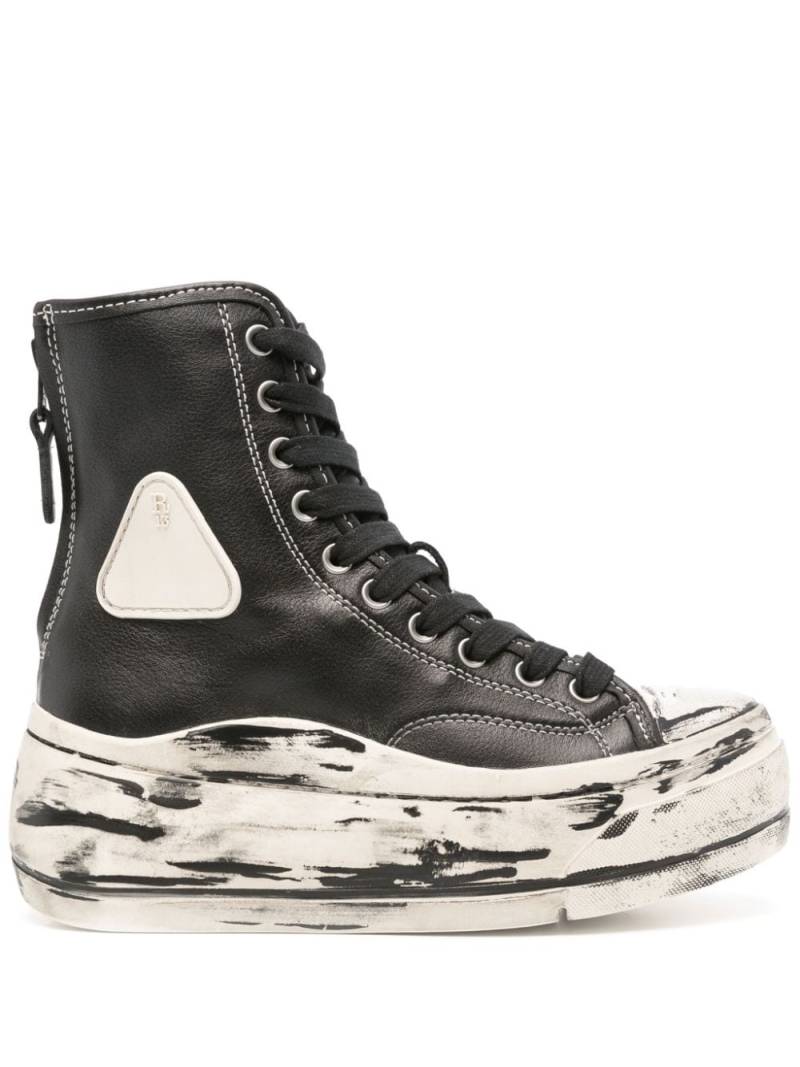 R13 Kurt distressed-effect sneakers - Black von R13