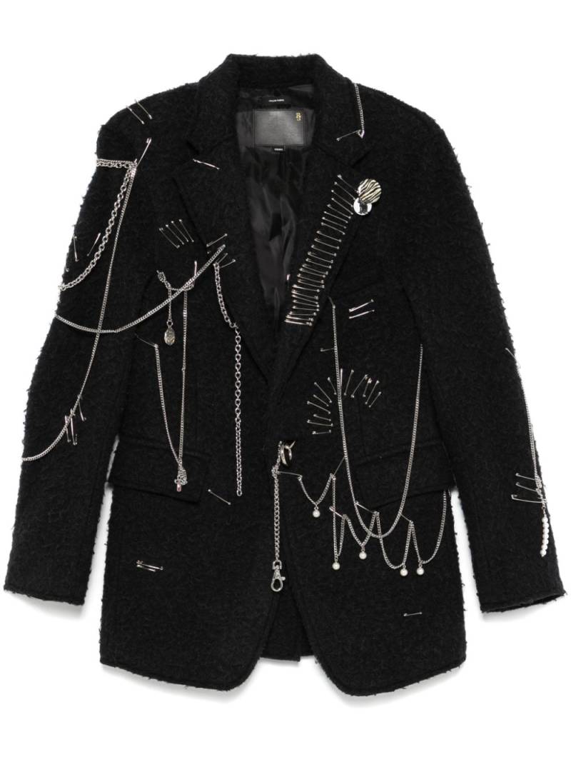 R13 Pincushion blazer - Black von R13