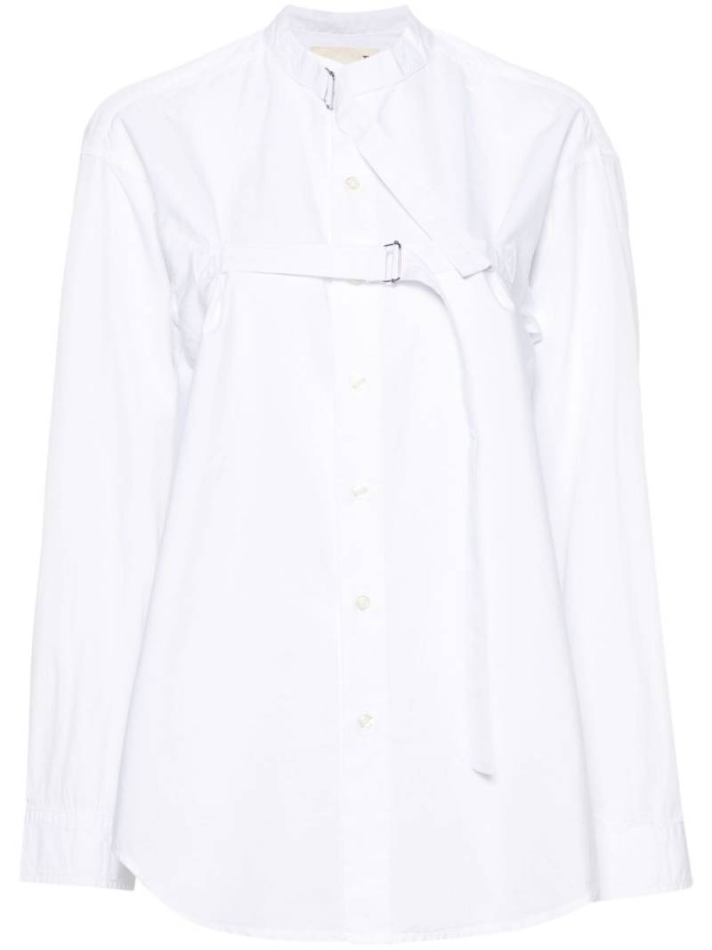 R13 buckle-fastening cotton shirt - White von R13