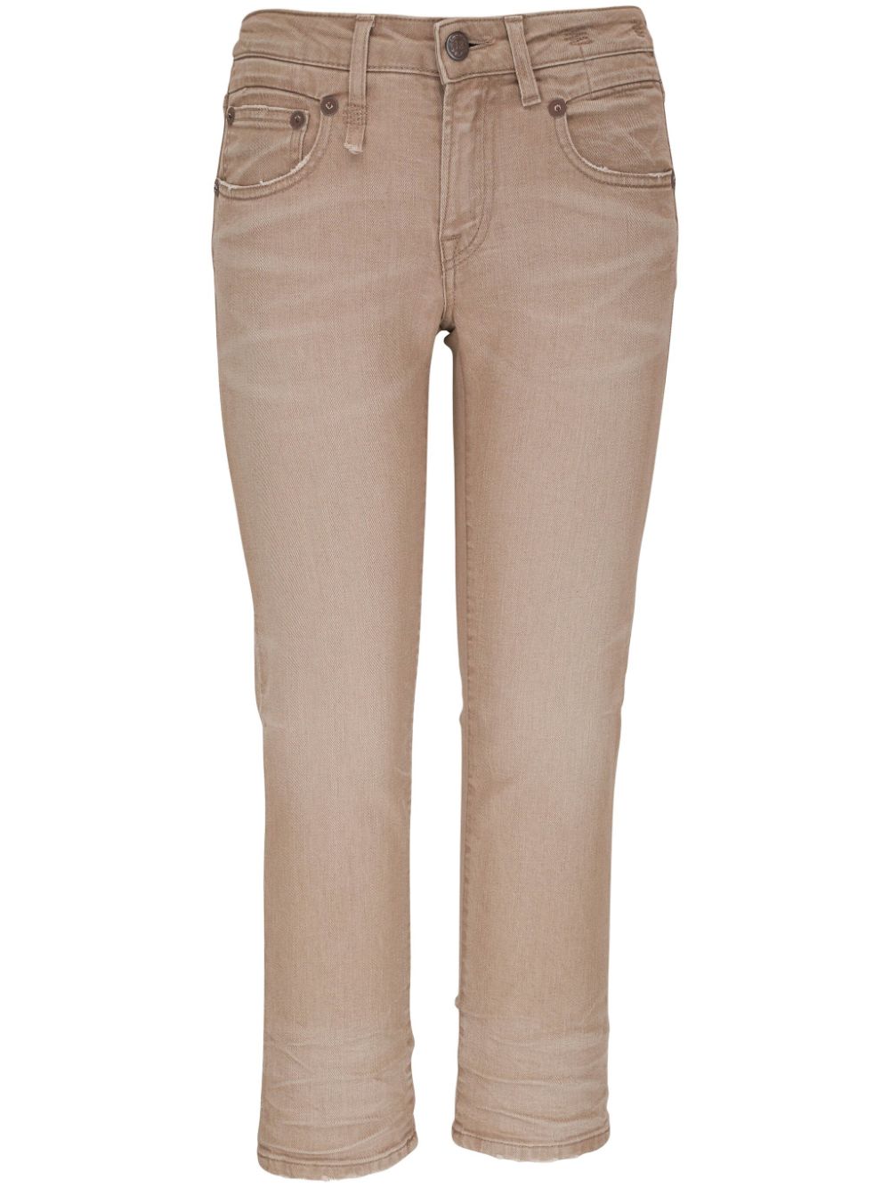 R13 cropped straight-leg jeans - Brown von R13