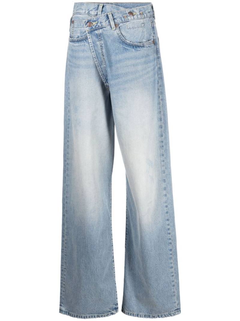 R13 crossover wide-leg jeans - Blue von R13