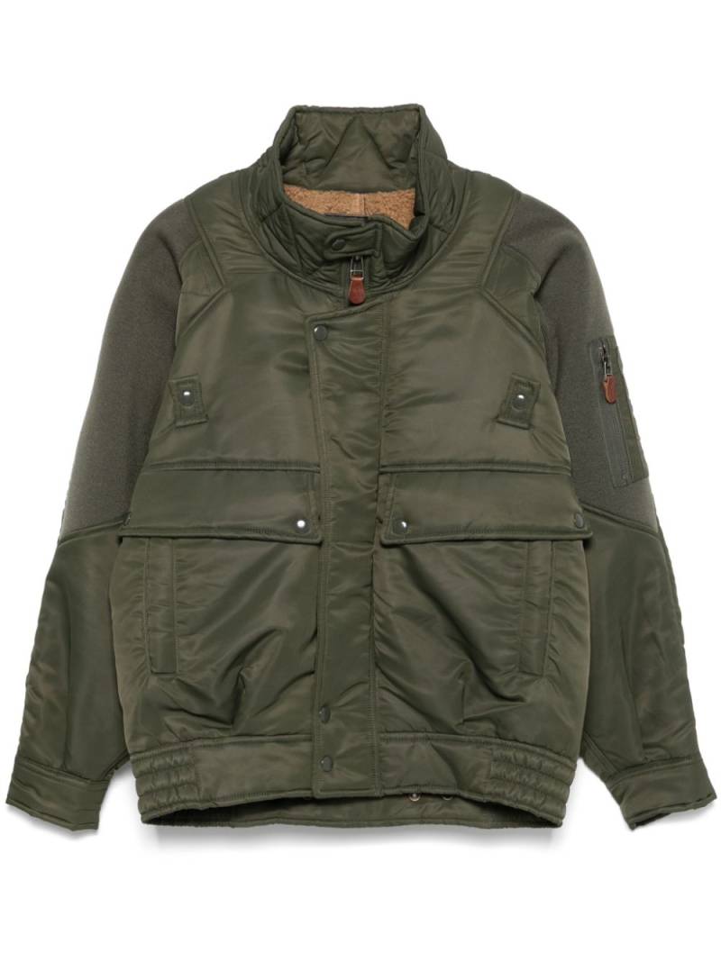 R13 ribbed-panel bomber jacket - Green von R13