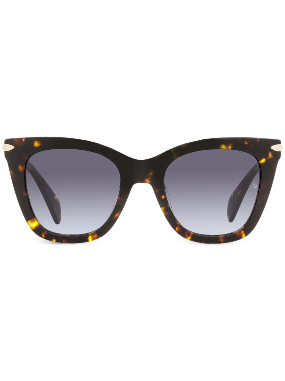 RAG & BONE EYEWEAR tortoiseshell-effect oversize-frame sunglasses - Brown von RAG & BONE EYEWEAR