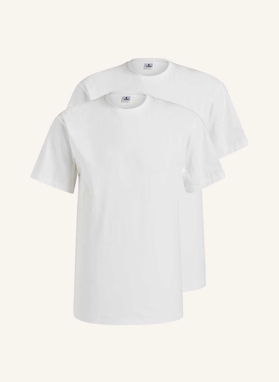 Ragman 2er-Pack T-Shirts weiss Ragman 2er-Pack T-Shirts weiss von RAGMAN