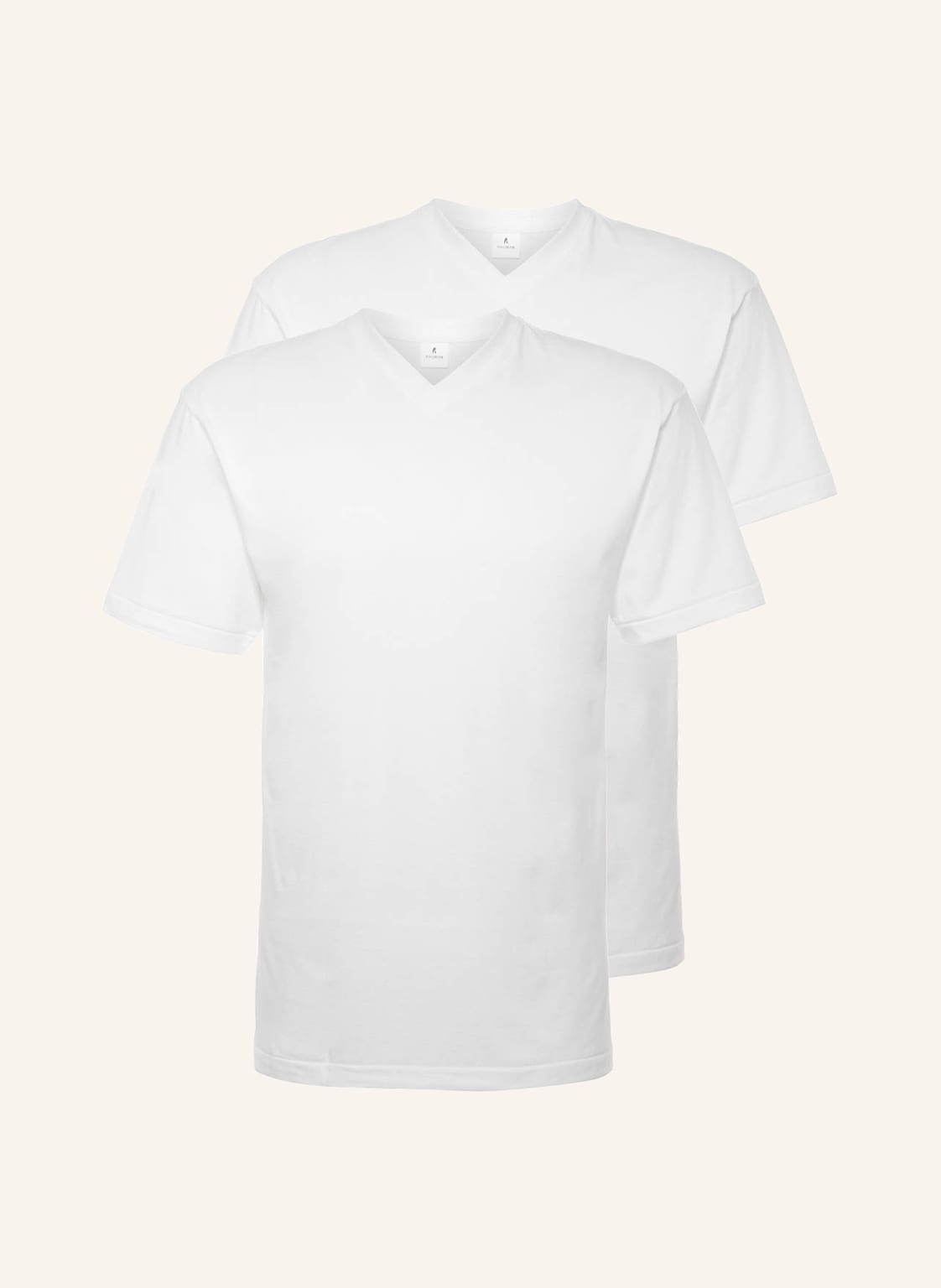 Ragman 2er-Pack V-Shirts weiss Ragman 2er-Pack V-Shirts weiss von RAGMAN