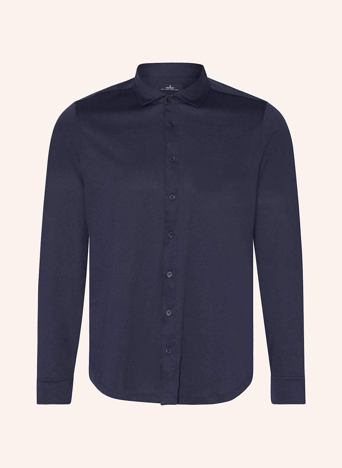 Ragman Jerseyhemd Modern Fit blau von RAGMAN