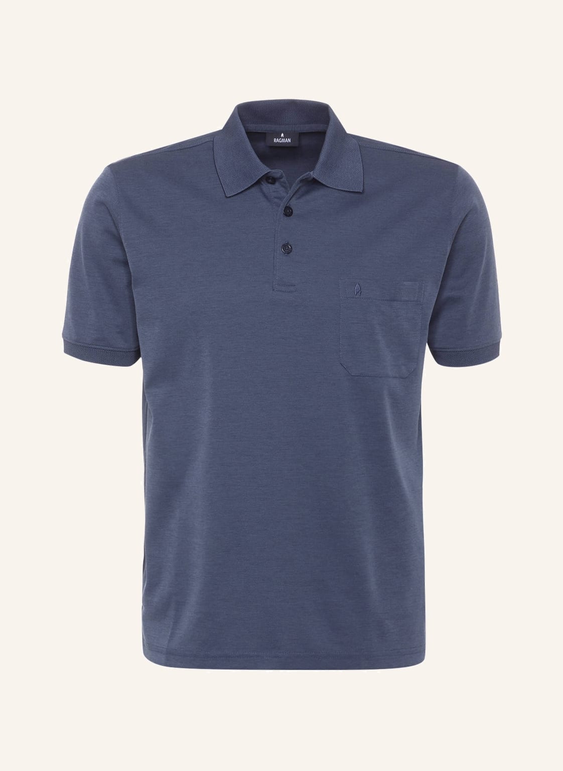Ragman Piqué-Poloshirt blau Ragman Piqué-Poloshirt blau von RAGMAN
