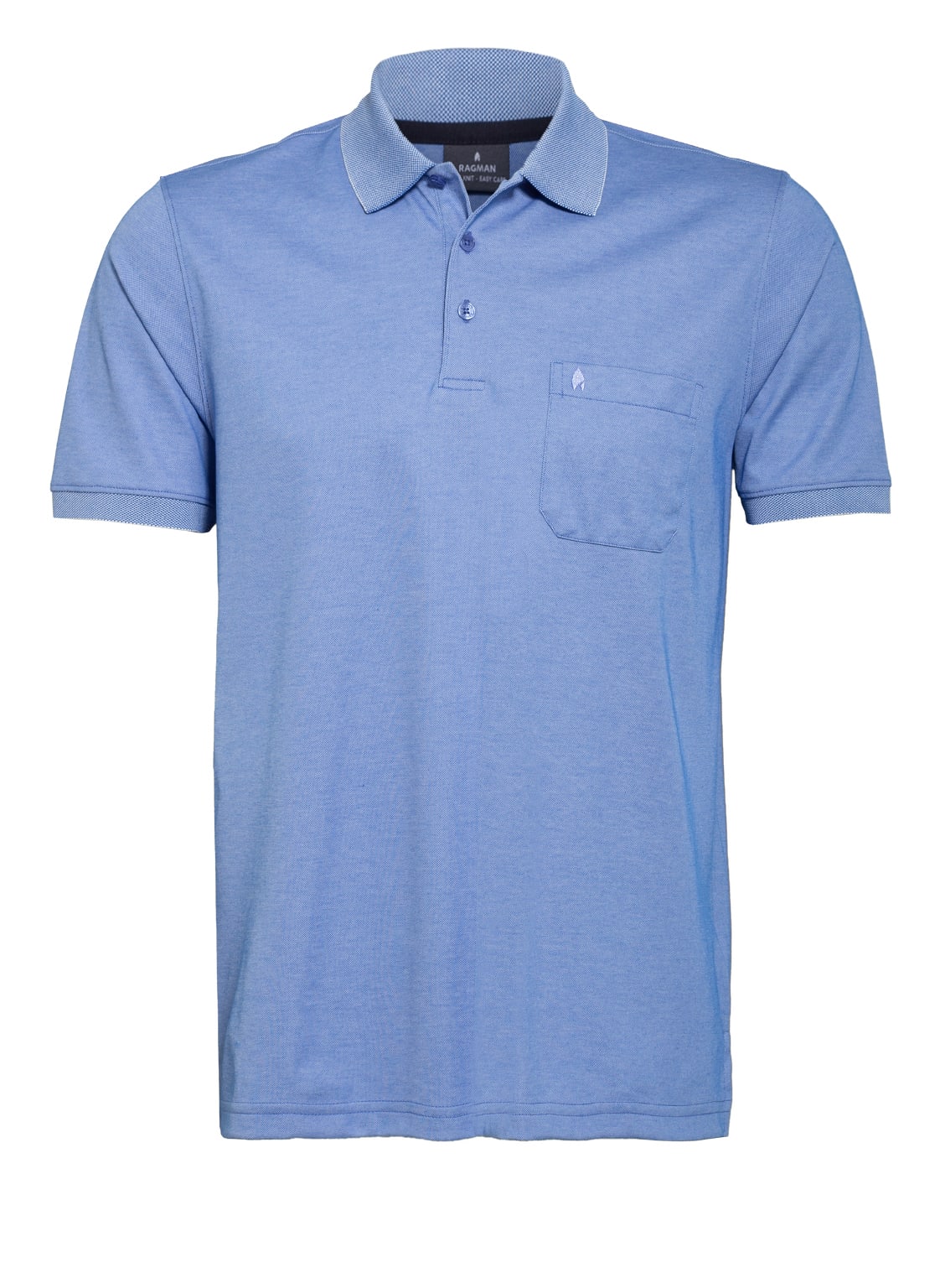 Ragman Piqué-Poloshirt blau Ragman Piqué-Poloshirt blau von RAGMAN
