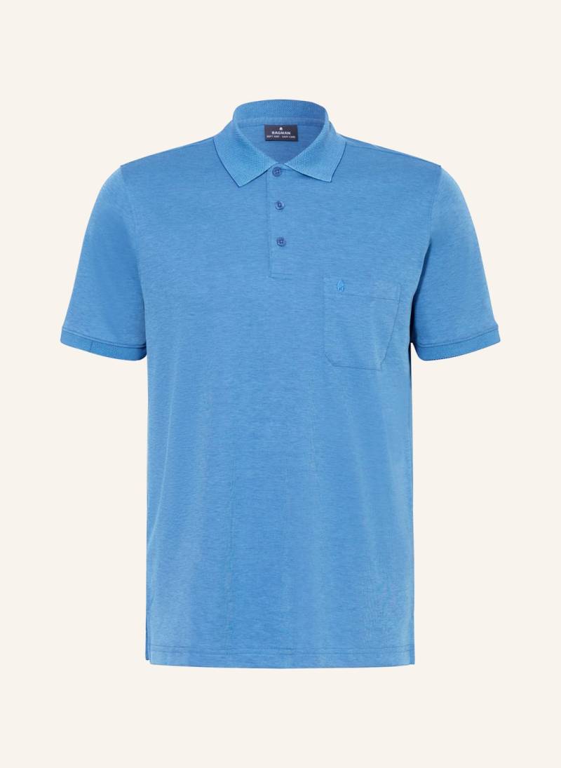 Ragman Piqué-Poloshirt blau Ragman Piqué-Poloshirt blau von RAGMAN
